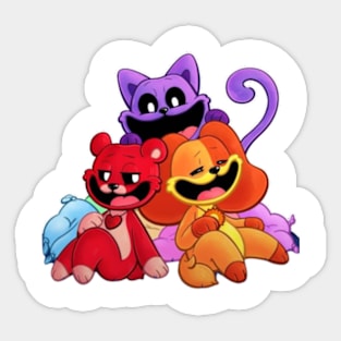 Friend Cat And New Catnap smiling critters Sticker